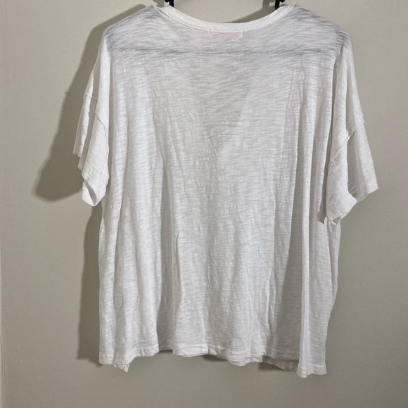 Olivaceous White Cut Out Short Sleeve T-Shirt - Picture 2 of 9